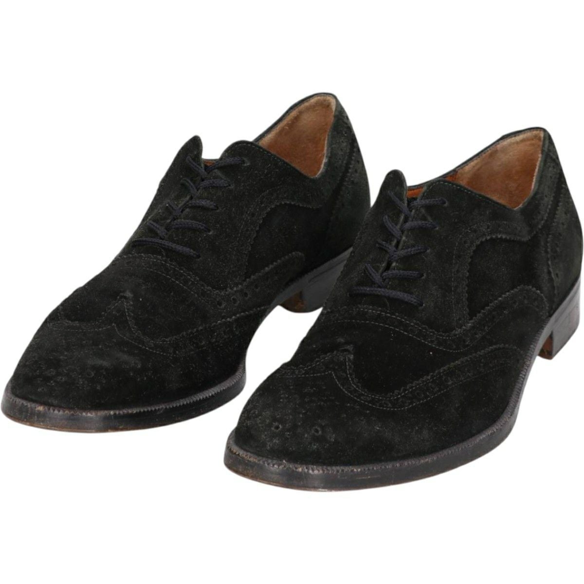 古着 フェラガモ Salvatore Ferragamo スエード ウイングチップ