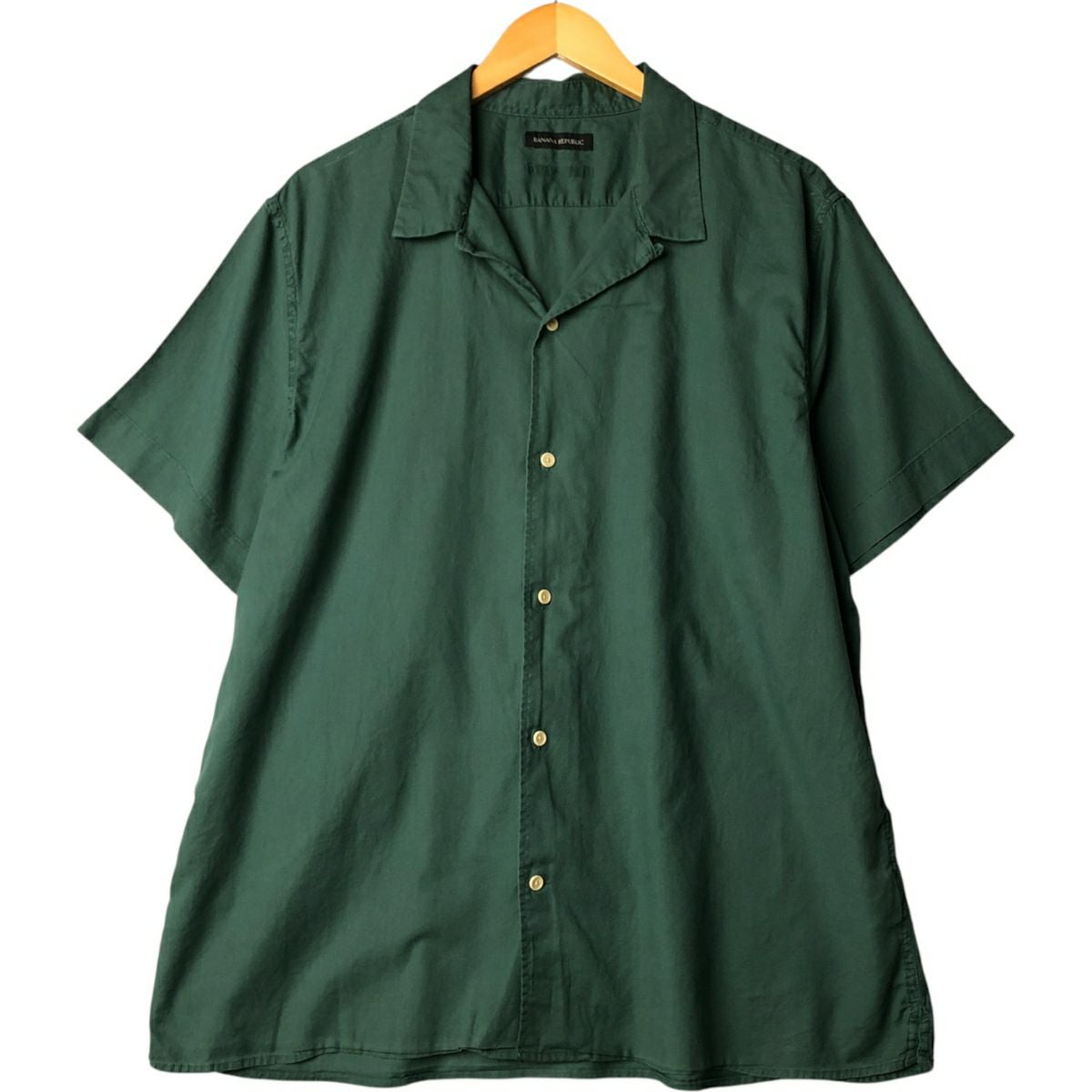 古着 バナナリパブリック BANANA REPUBLIC 半袖 オープンカラー シャツ