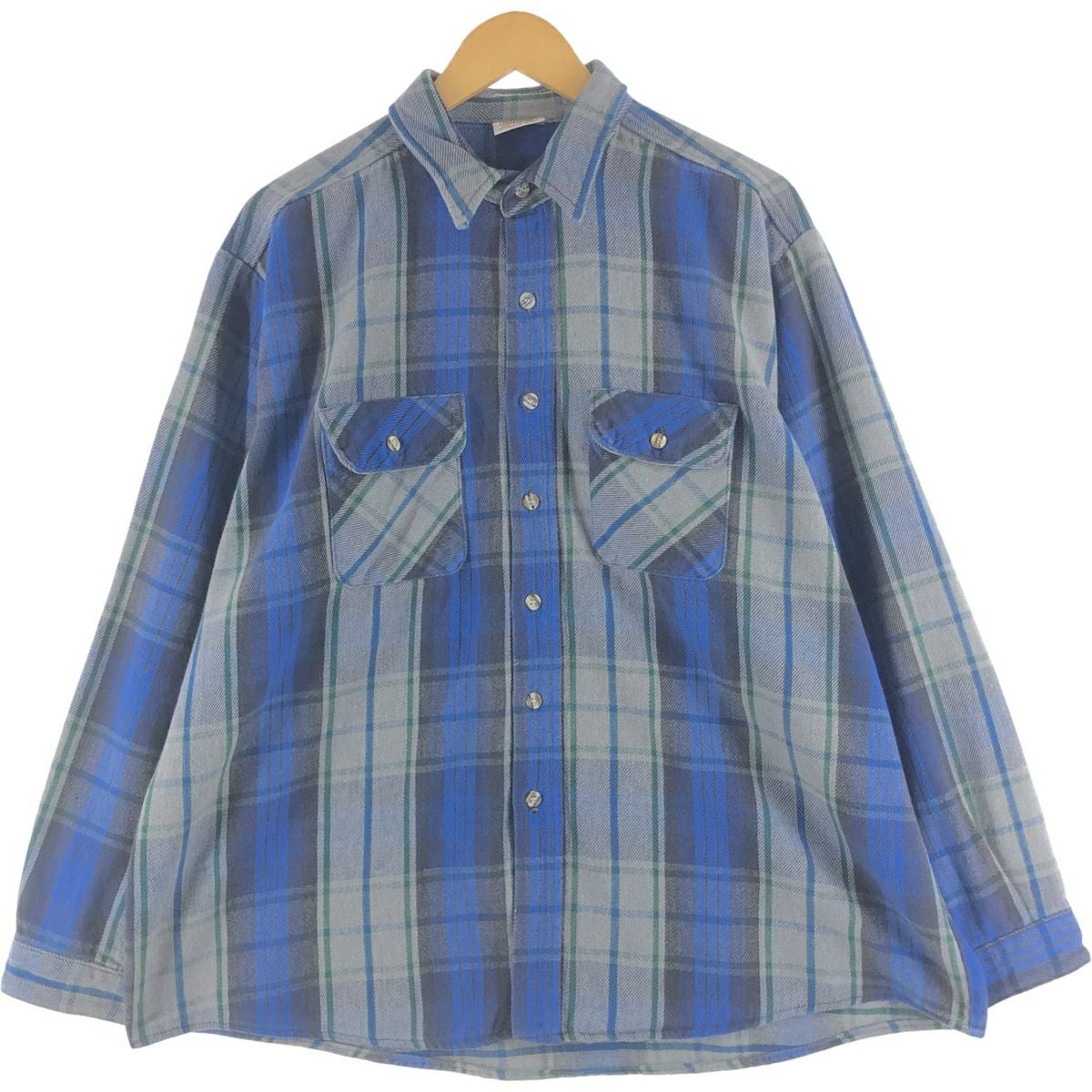 古着 90年代 ファイブブラザー Five Brother 長袖 ヘビーネルシャツ