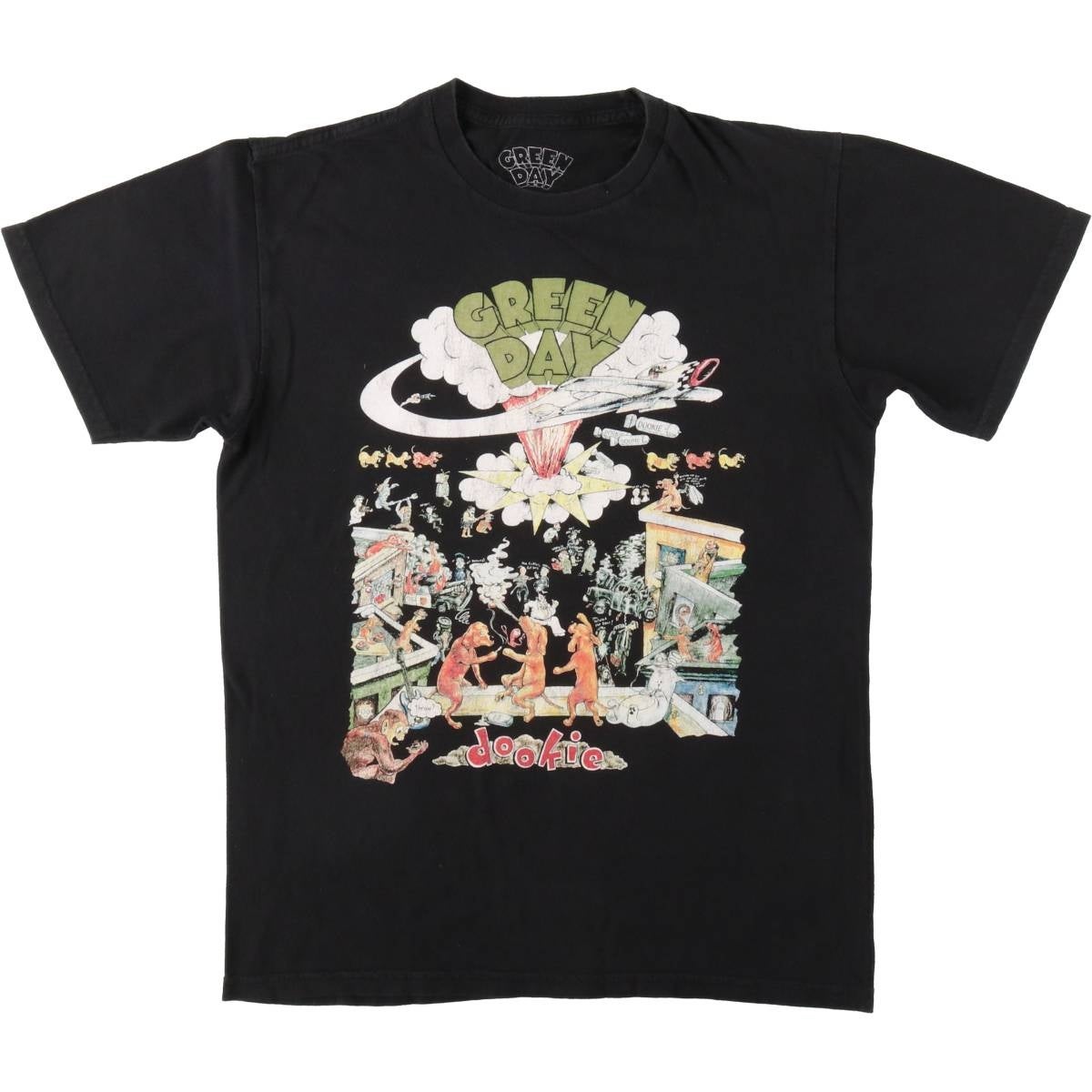 古着 GREEN DAY グリーンデイ バンドTシャツ バンT メンズM相当
