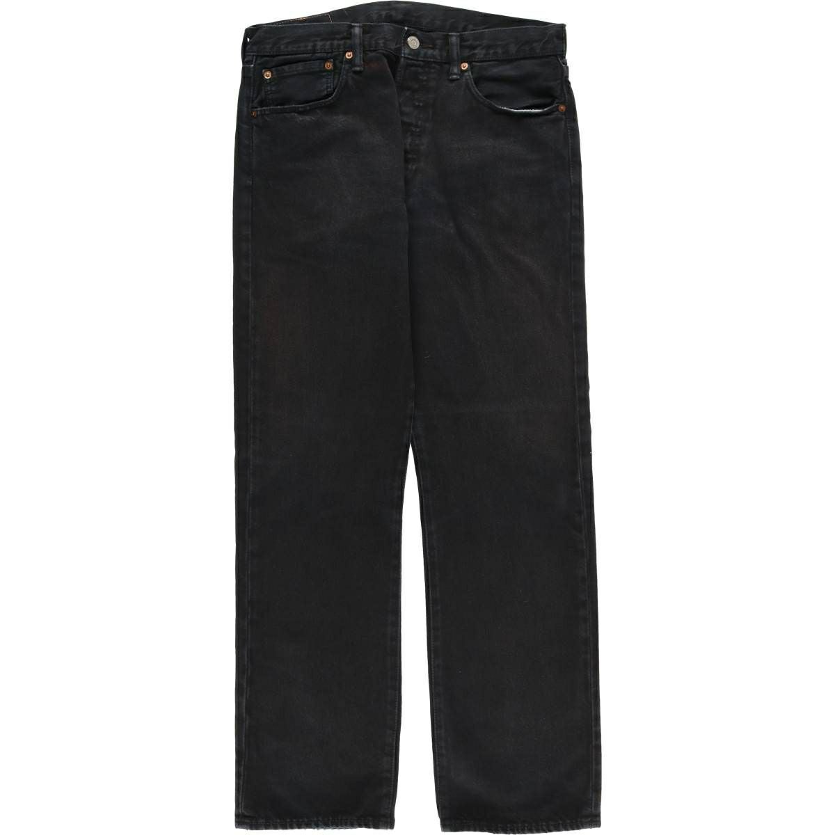 古着 リーバイス Levi's 501 ブラックデニム ストレートデニムパンツ メンズw33相当/eaa610811 古着 リーバイス Levis 501 ブラックデニム ストレートデニムパンツ