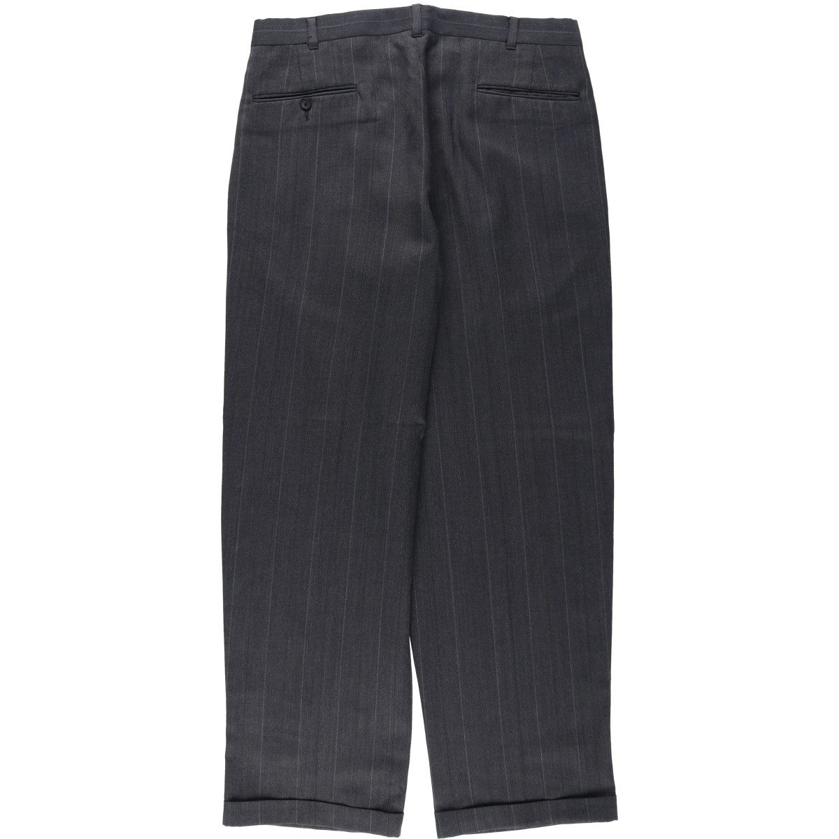 古着 ～90年代 ストライプ柄 ヘリンボーン スラックスパンツ メンズw33
