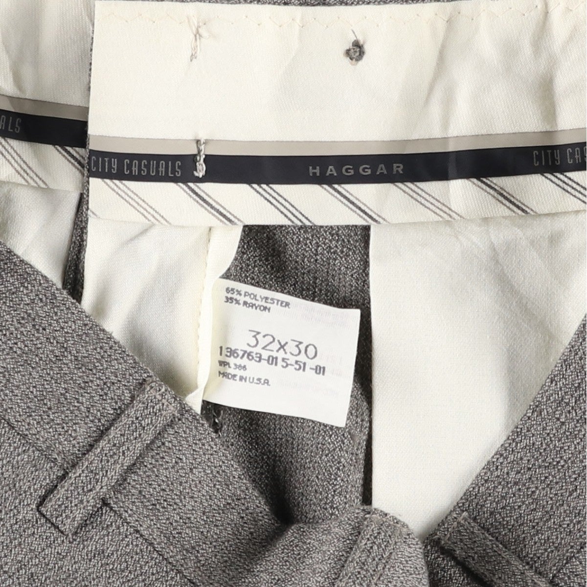 古着 ハガー HAGGAR ツータック スラックスパンツ USA製 メンズw32相当