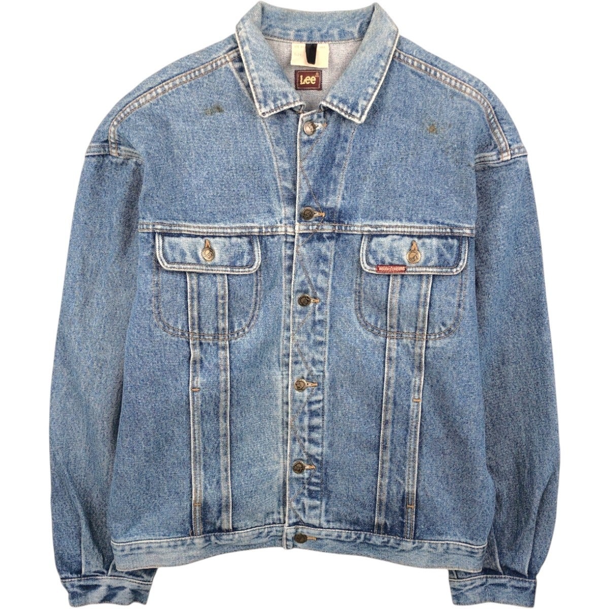 古着 90年代 リー Lee SPORT ブラック デニムジャケット Gジャン
