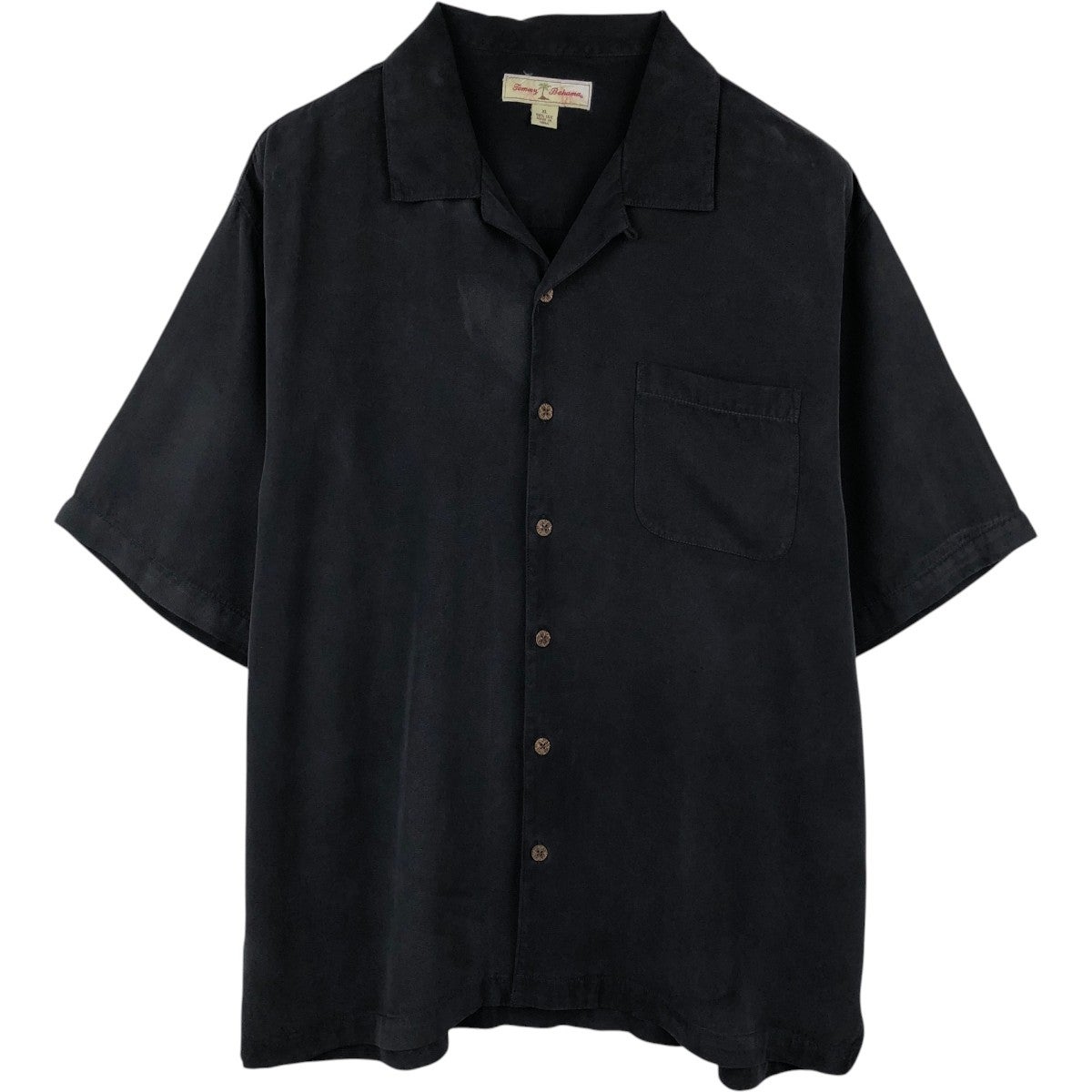 古着 トミーバハマ TOMMY BAHAMA 半袖 オープンカラー シルクシャツ