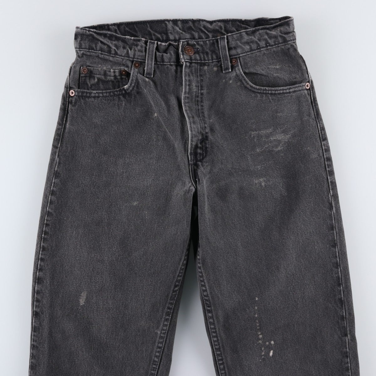 古着 90年代 リーバイス Levi's 550 RELAXED FIT TAPERED LEG ブラックデニム テーパードデニムパンツ USA製 メンズw29相当 ヴィンテージ/eaa663408 古着 90年代 リーバイス Levis 550 RELAXED FIT TAPERED LEG ブラック