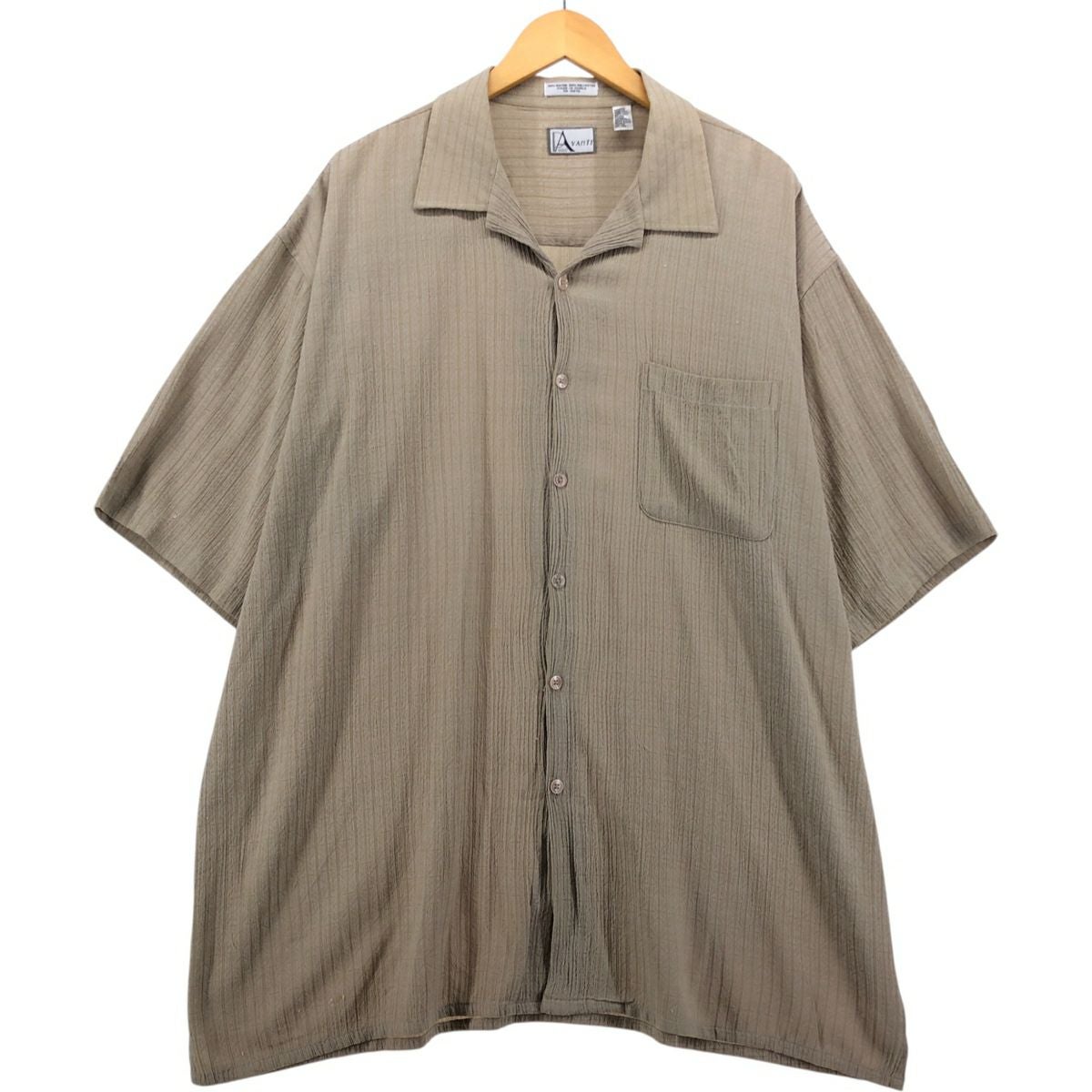 used vintage 古着 ヴィンテージ メンズシャツ　ワイド 古着 70年代 ドット柄 ワイドカラー 半袖 コットンシャツ ボックス