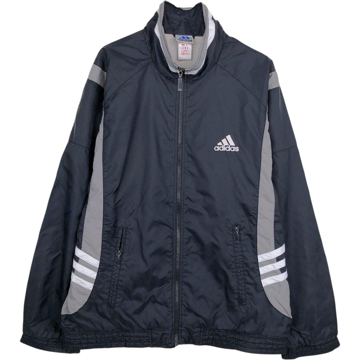 古着 90年代 アディダス adidas ナイロンジャケット メンズXL相当