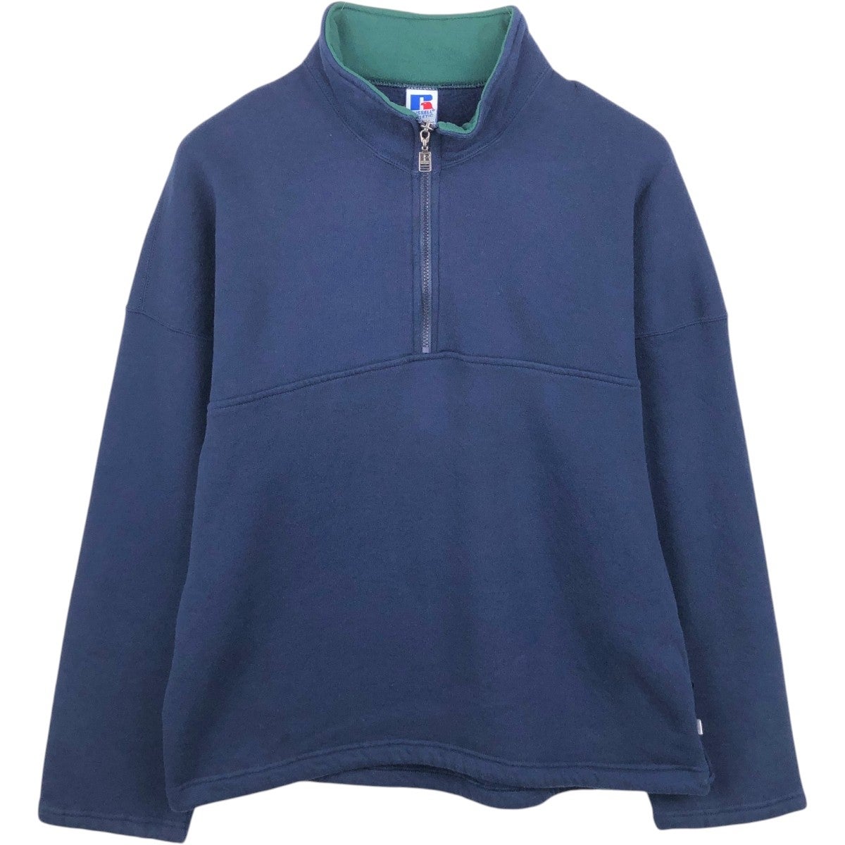 古着 90年代 ラッセル Russell ハーフジップスウェットシャツ