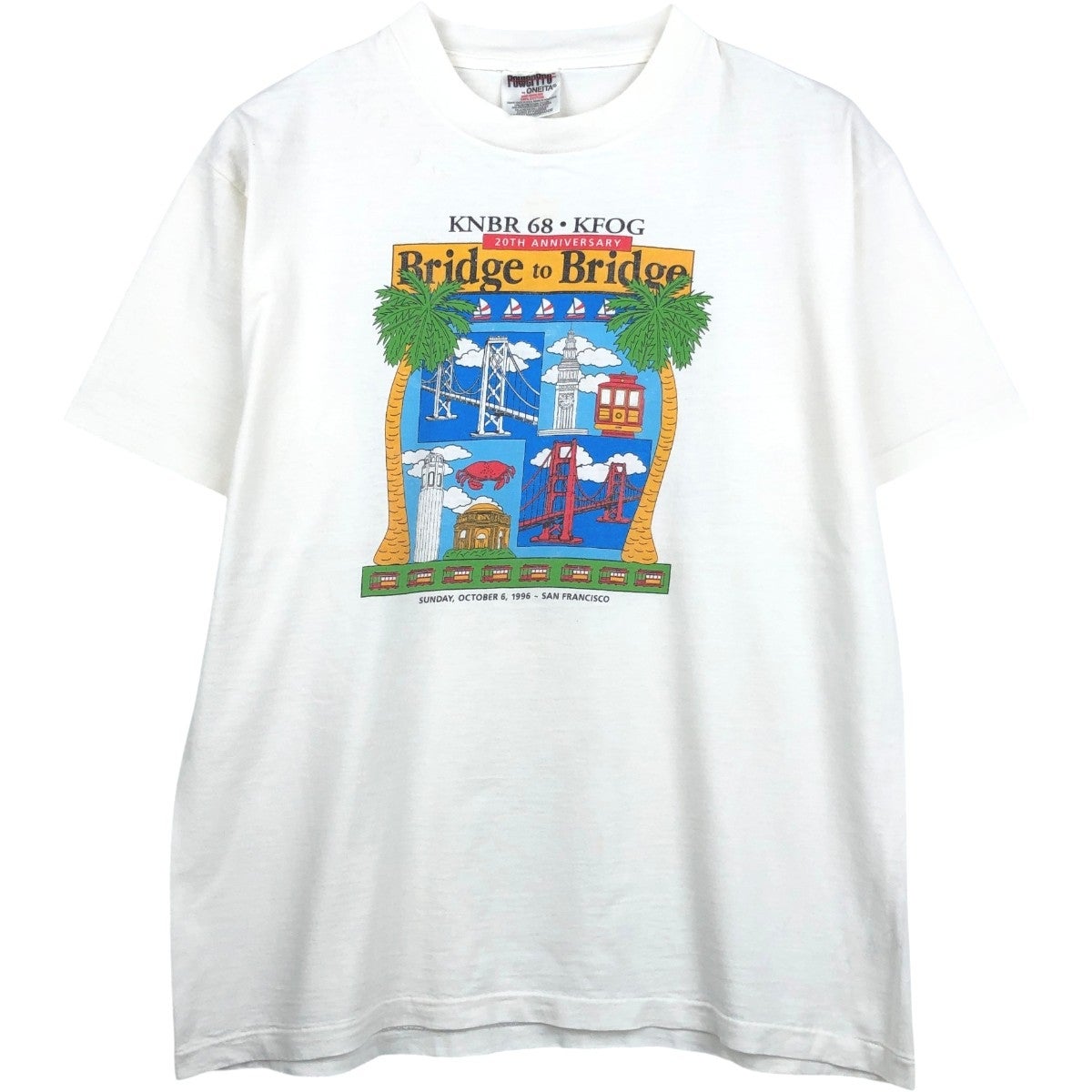 古着 90年代 オニータ ONEITA POWER PRO プリントTシャツ USA製 LARGE
