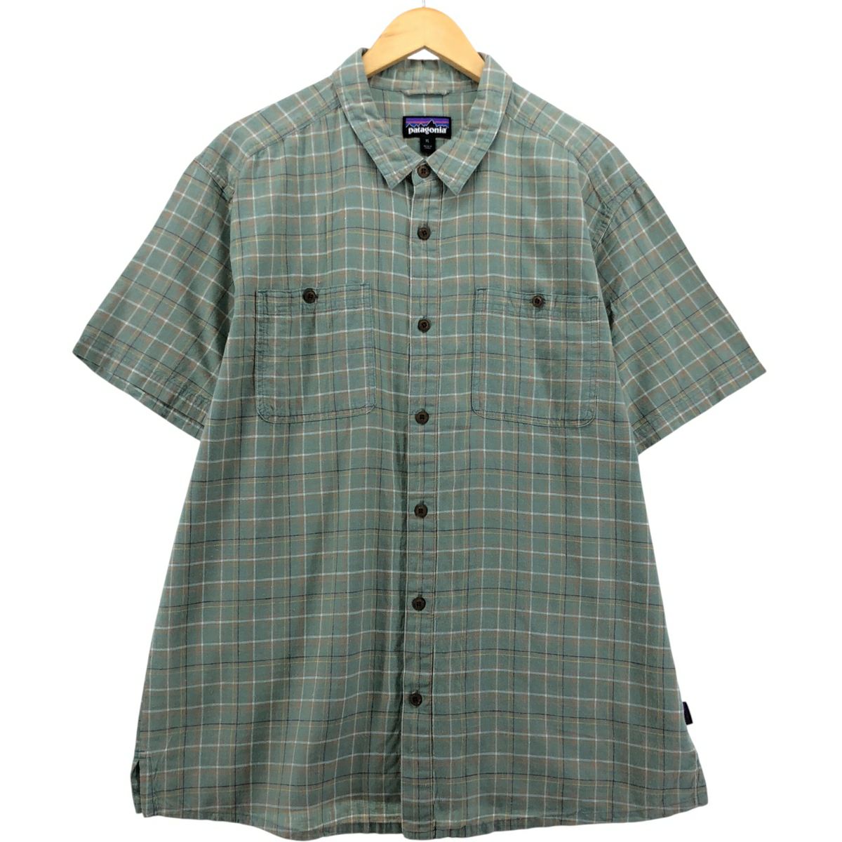 古着 パタゴニア Patagonia Migration Hemp Shirt 53138SP14 チェック