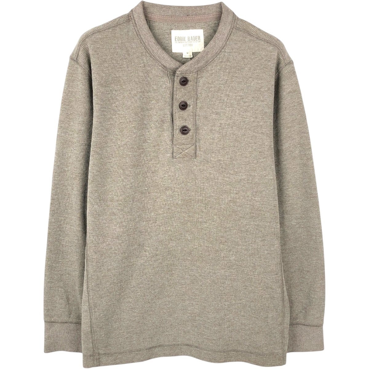 古着 エディーバウアー Eddie Bauer ヘンリーネック サーマルロンT