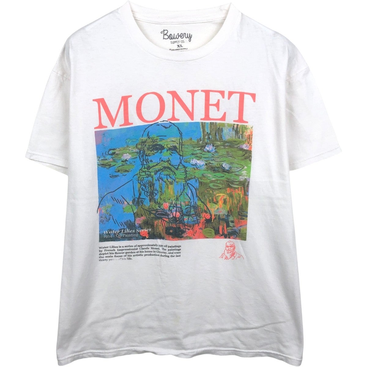 古着 Claude Monet クロードモネ アートTシャツ メンズXL相当