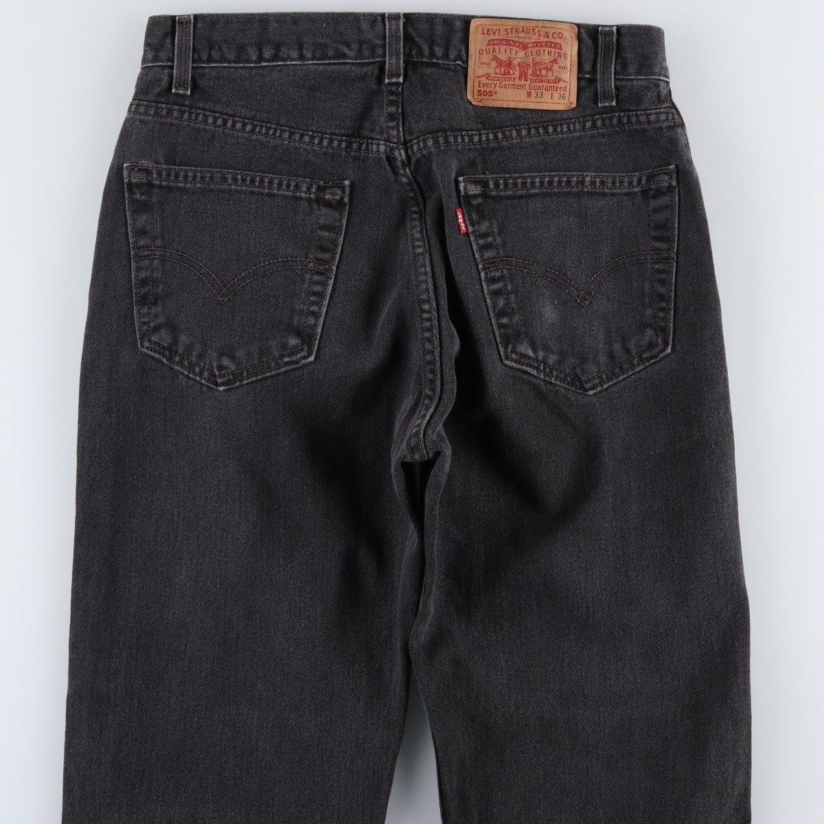 古着 00年代 リーバイス Levi's 505 REGULAR FIT STRAIGHT LEG ブラックデニム テーパードデニムパンツ メンズw32相当/eaa663677 古着 00年代 リーバイス Levis 505 REGULAR FIT STRAIGHT LEG ブラック