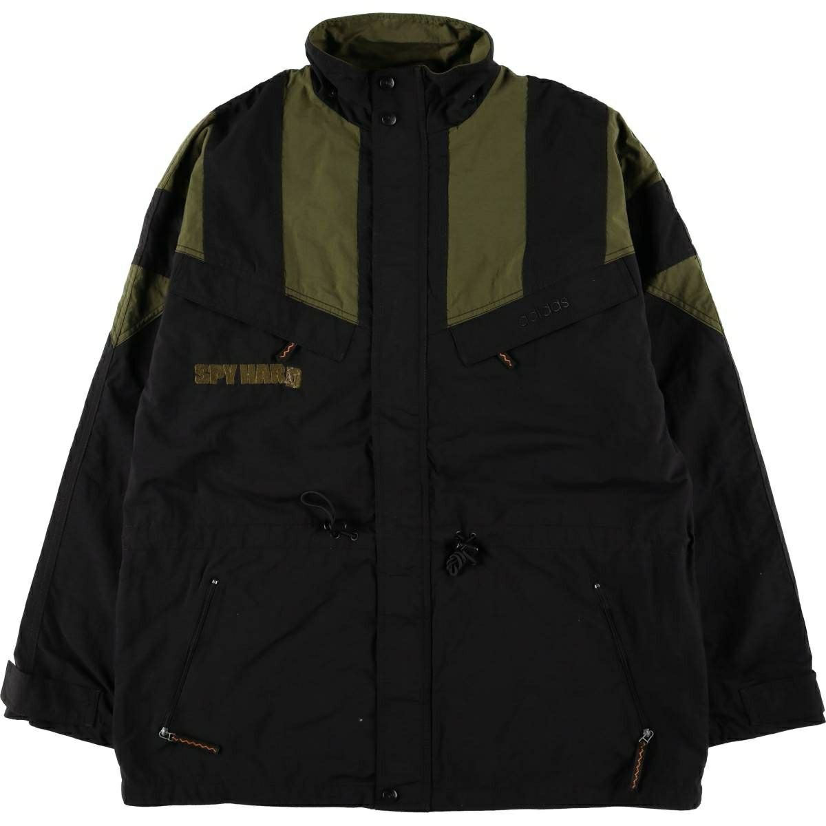 古着 90年代 アディダス adidas 総柄 リバーシブル ナイロンジャケット