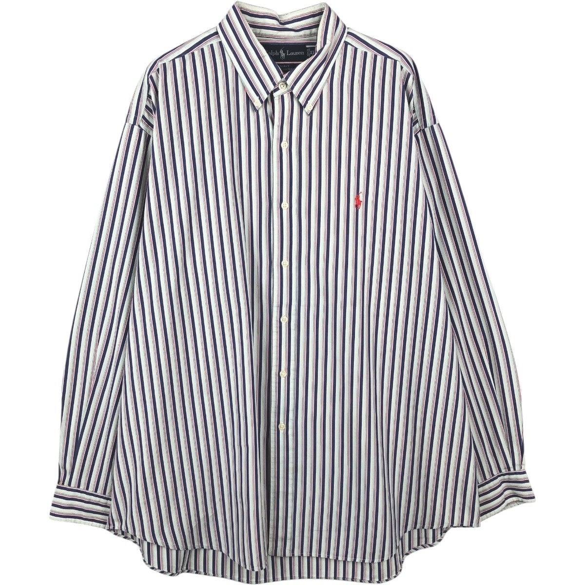 古着 ラルフローレン Ralph Lauren BLAKE 長袖 ボタンダウンストライプ