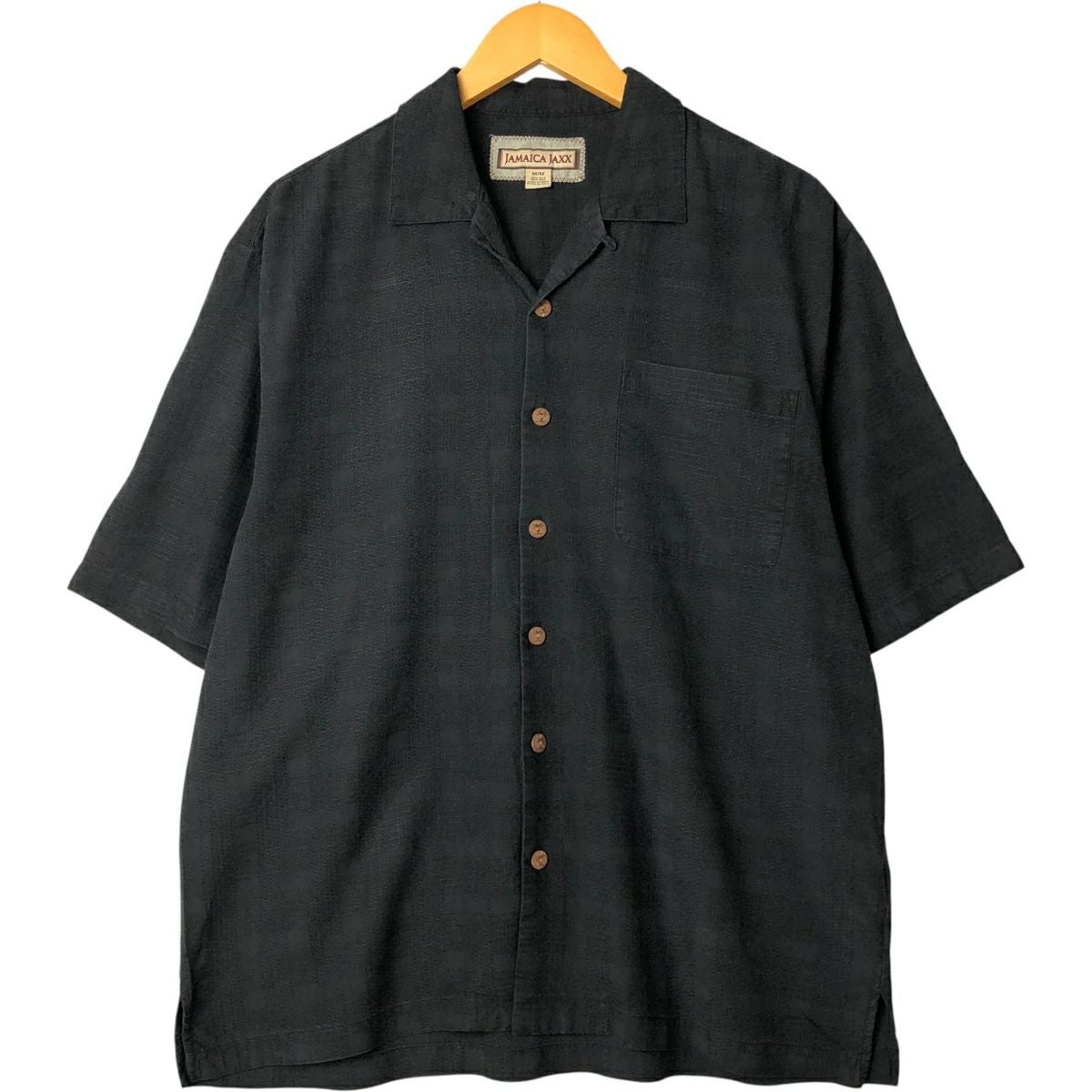 【90sヴィンテージ】BARACUTA バラクータ 刺繍シルクシャツ 古着 バラクータ BARACUTA 総柄 竹柄 半袖 オープンカラー シルク
