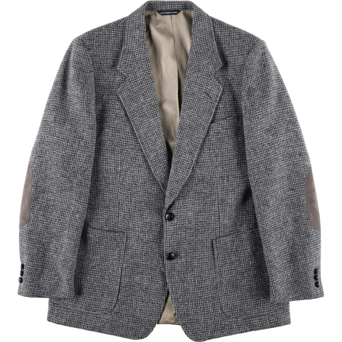 古着 MOORES Harris Tweed ハリスツイード ウールテーラードジャケット