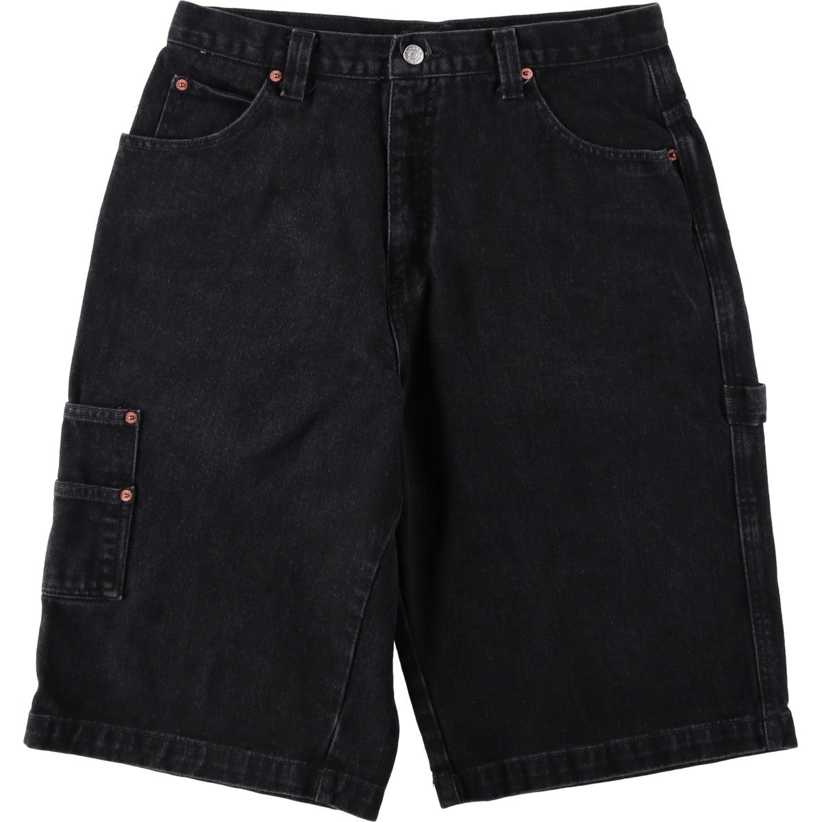 古着 90年代 ゲス Guess JEANS ブラックデニムペインターショーツ ハーフパンツ メンズw32相当 ヴィンテージ/eaa661885 古着 90年代 ゲス Guess JEANS ブラックデニムペインターショーツ