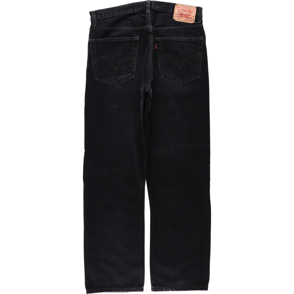 古着 00年代 リーバイス Levis 505 REGULAR FIT ブラックデニム