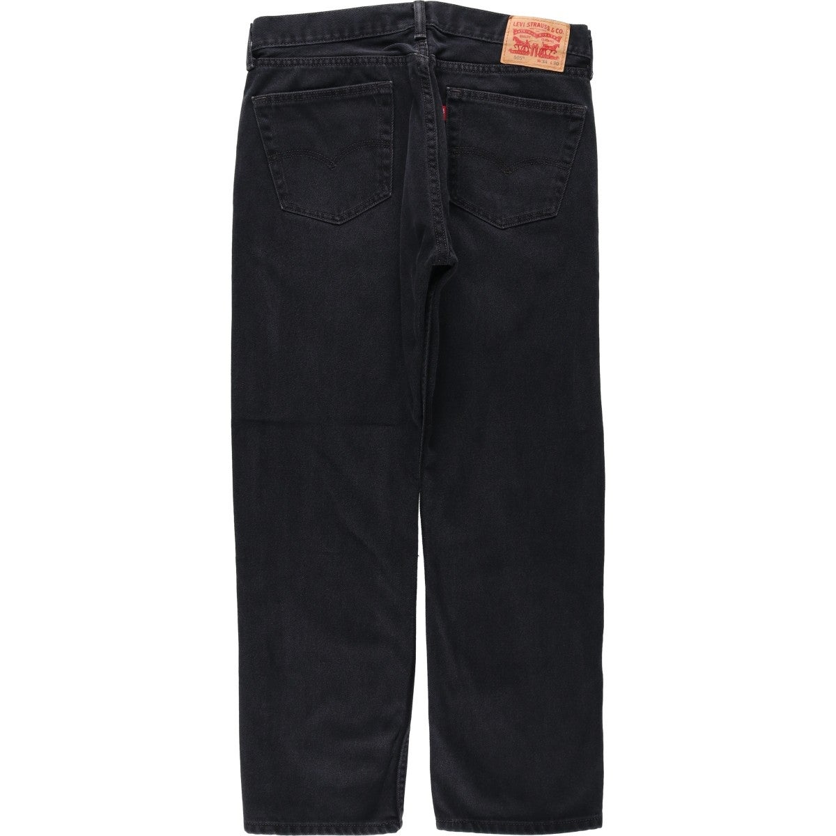 古着 リーバイス Levi's 505 ブラックデニム テーパードデニムパンツ メンズw35相当/eaa663649 古着 リーバイス Levis 505 ブラックデニム テーパードデニムパンツ