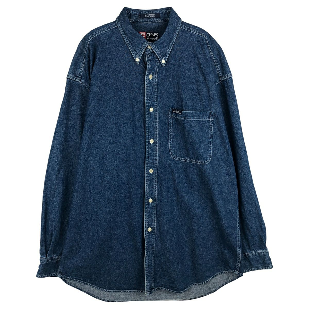 古着 ラルフローレン Ralph Lauren CHAPS チャップス 長袖 ボタン