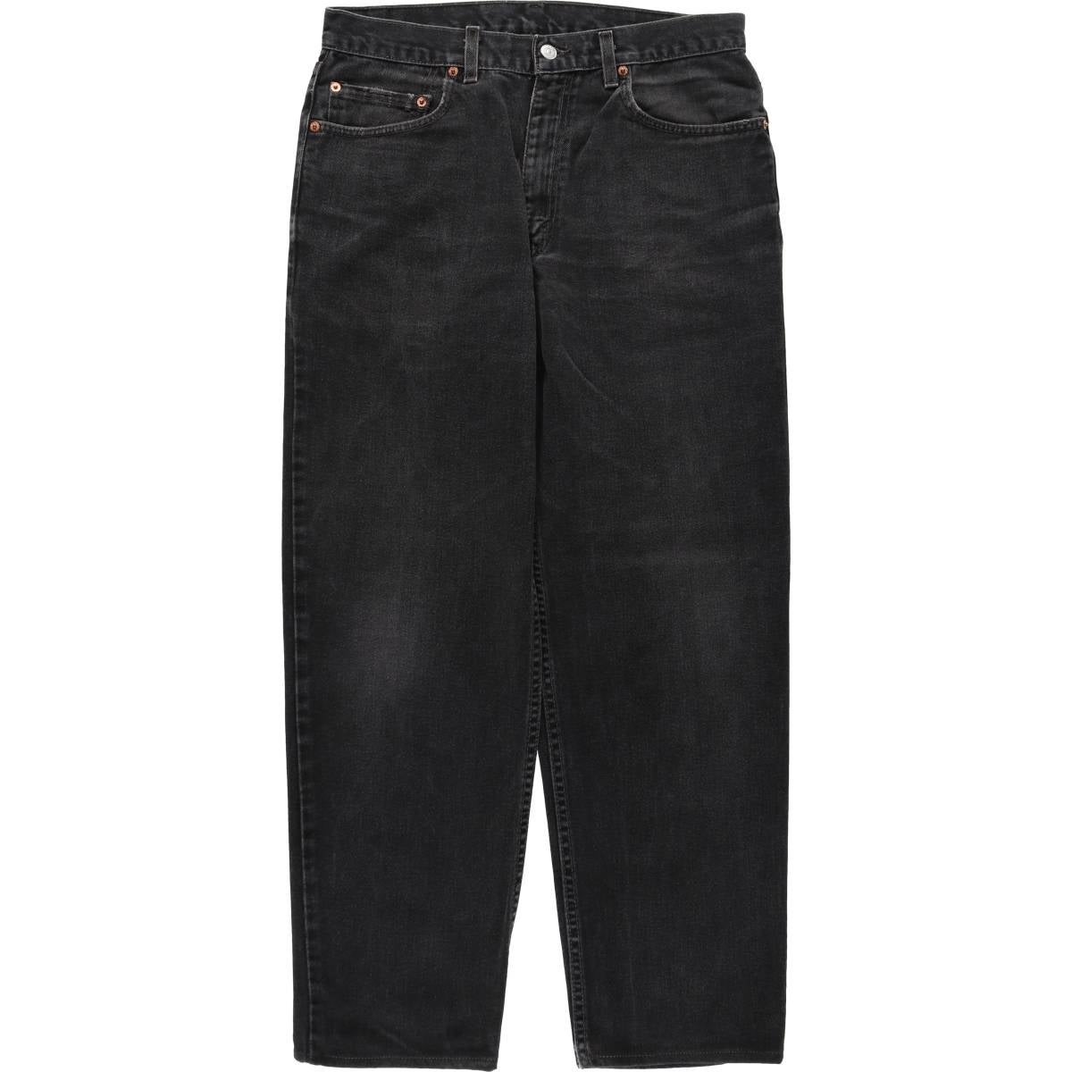 古着 00年代 リーバイス Levis 550 RELAXED FIT ブラックデニム