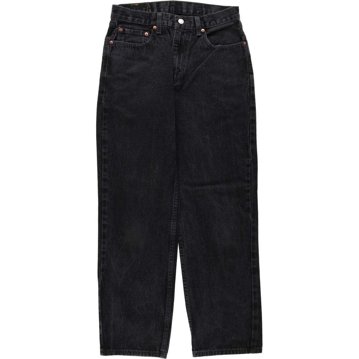 古着 リーバイス Levi's 550 ブラックデニム テーパードデニムパンツ メンズw33相当/eaa482994 古着 リーバイス Levis 550 ブラックデニム テーパードデニムパンツ