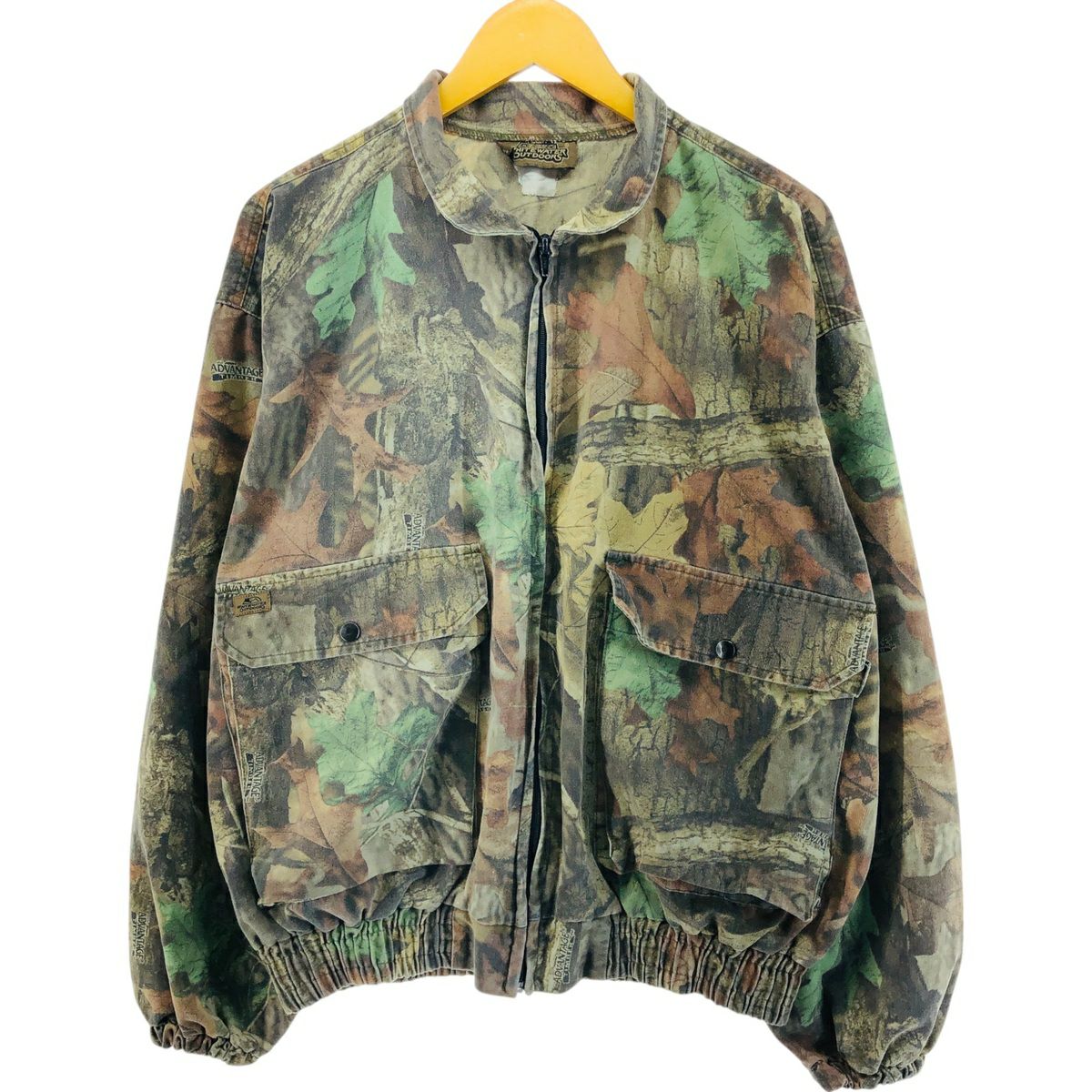 RATTLERS BRAND 迷彩柄 リアルツリーカモ コットンブルゾン USA製 メンズXXL 80-90's USA製 RATTLERS Real Tree Camo Cotton Jacket XL / リアル