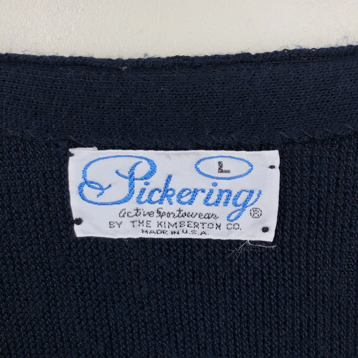 古着 90年代 PICKERING アクリルニットカーディガン USA製 メンズL相当
