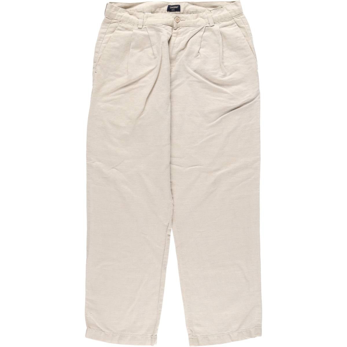 古着 90年代 ドッカーズ DOCKERS class A リネン×コットン スラックス