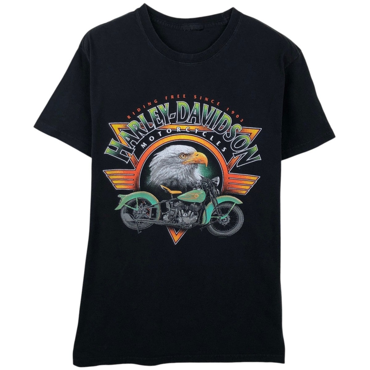 古着 ハーレーダビッドソン Harley-Davidson 鷲柄 イーグル柄 モーター