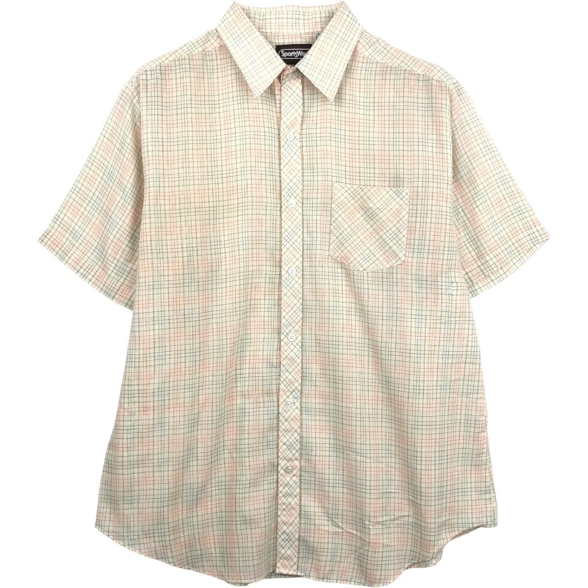 古着 60～70年代 シアーズ Sears TRU-POINT 長袖 ポリシャツ メンズXL