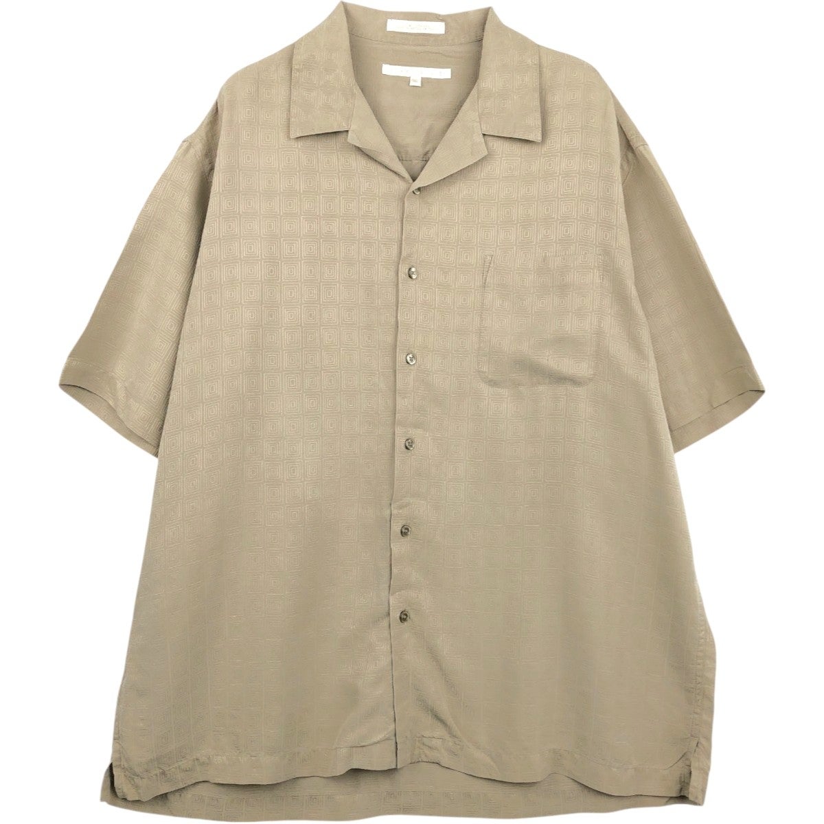 古着 ペリーエリス PERRY ELLIS 半袖 オープンカラー シルクシャツ
