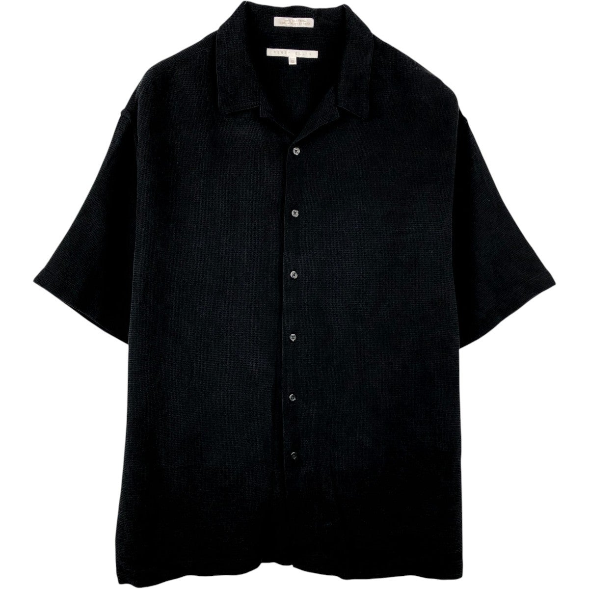 古着 ペリーエリス PERRY ELLIS 半袖 オープンカラー シルクシャツ