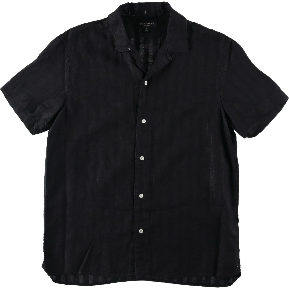 古着 00年代 バナナリパブリック BANANA REPUBLIC ストライプ柄 半袖