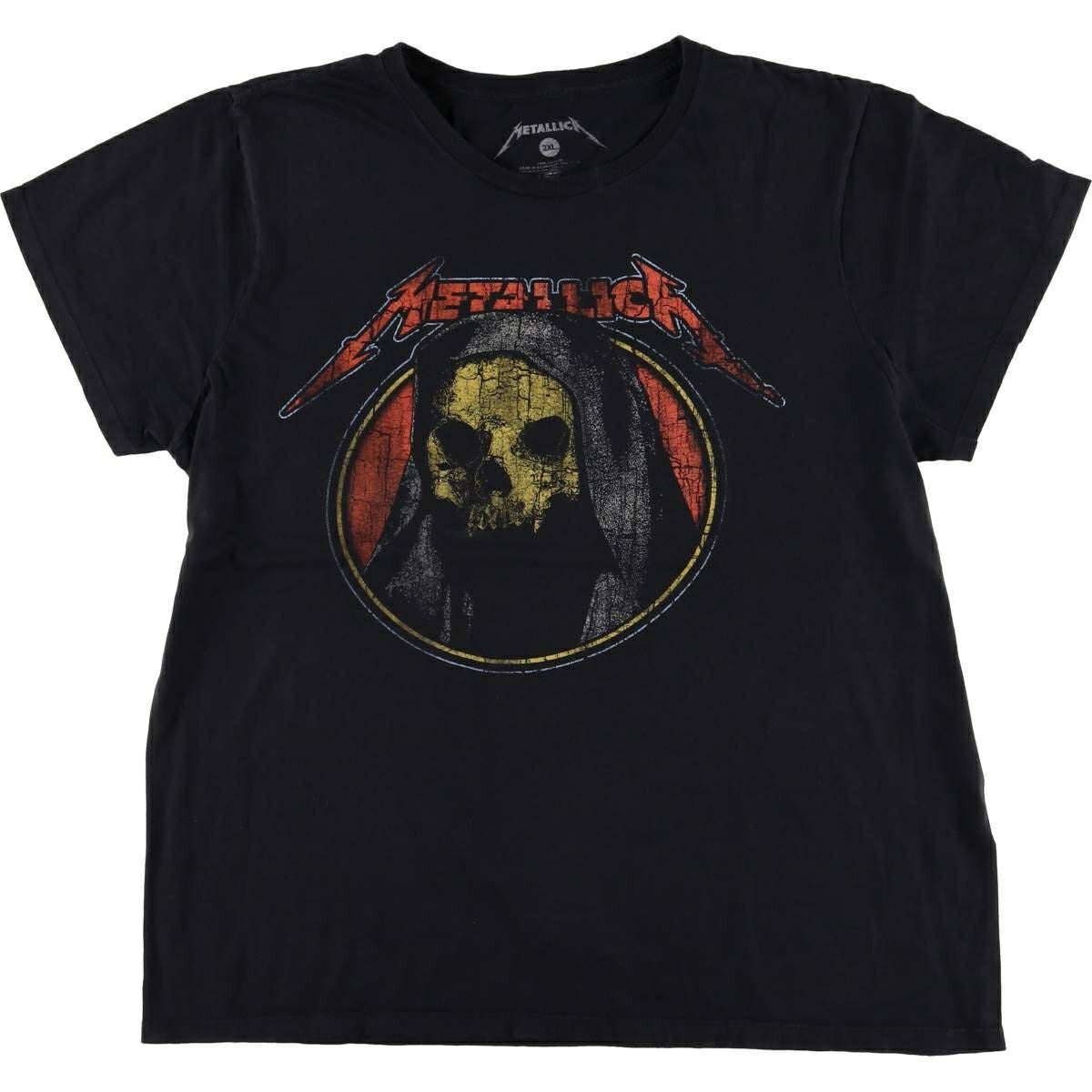 古着 Metallica メタリカ ドクロ柄 スカル柄 バンドTシャツ バンT
