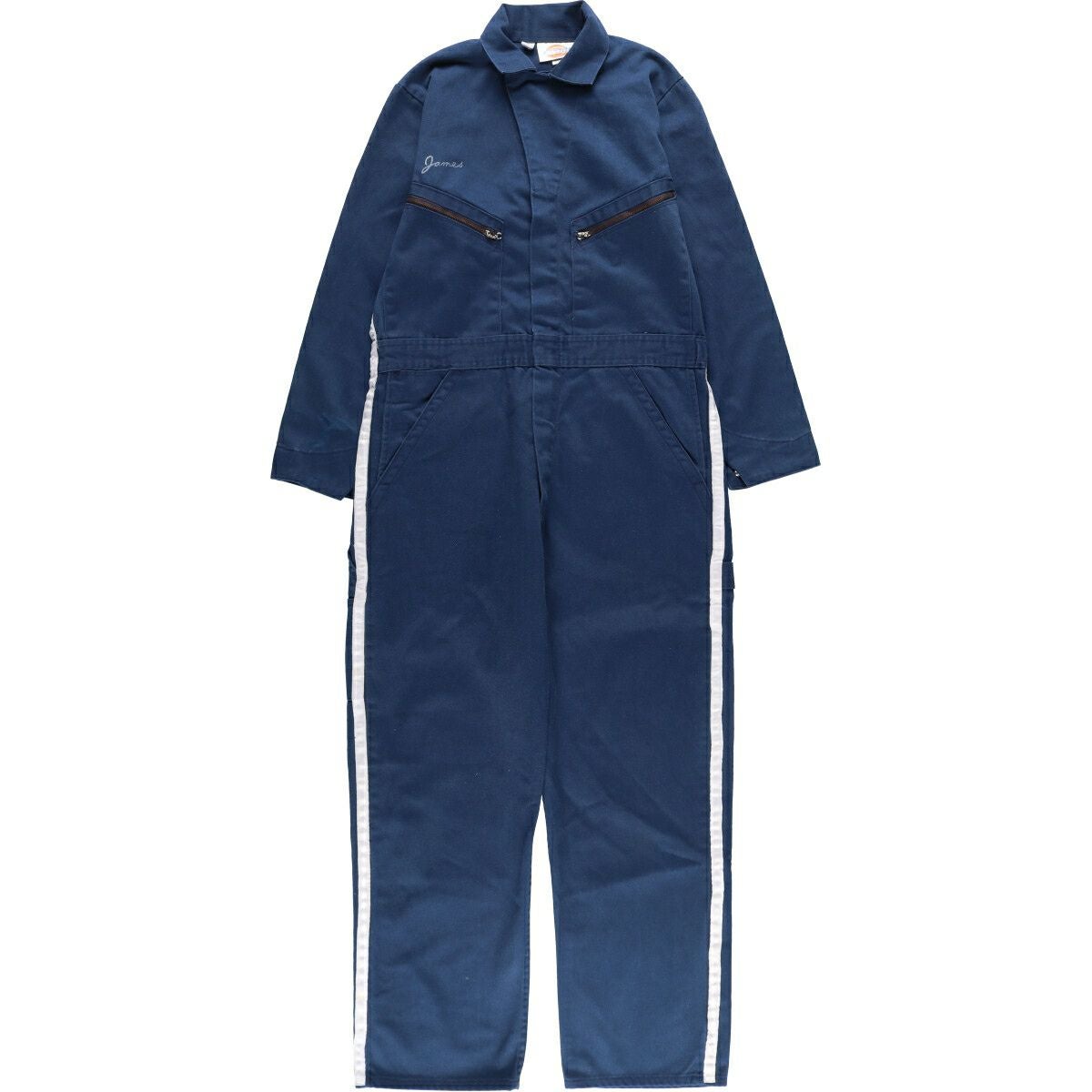 古着 70年代 ディッキーズ Dickies 長袖 オールインワン つなぎ USA製