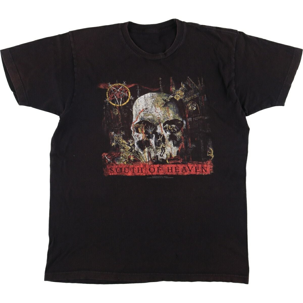 古着 Slayer スレイヤー ドクロ柄 スカル柄 バンドTシャツ バンT