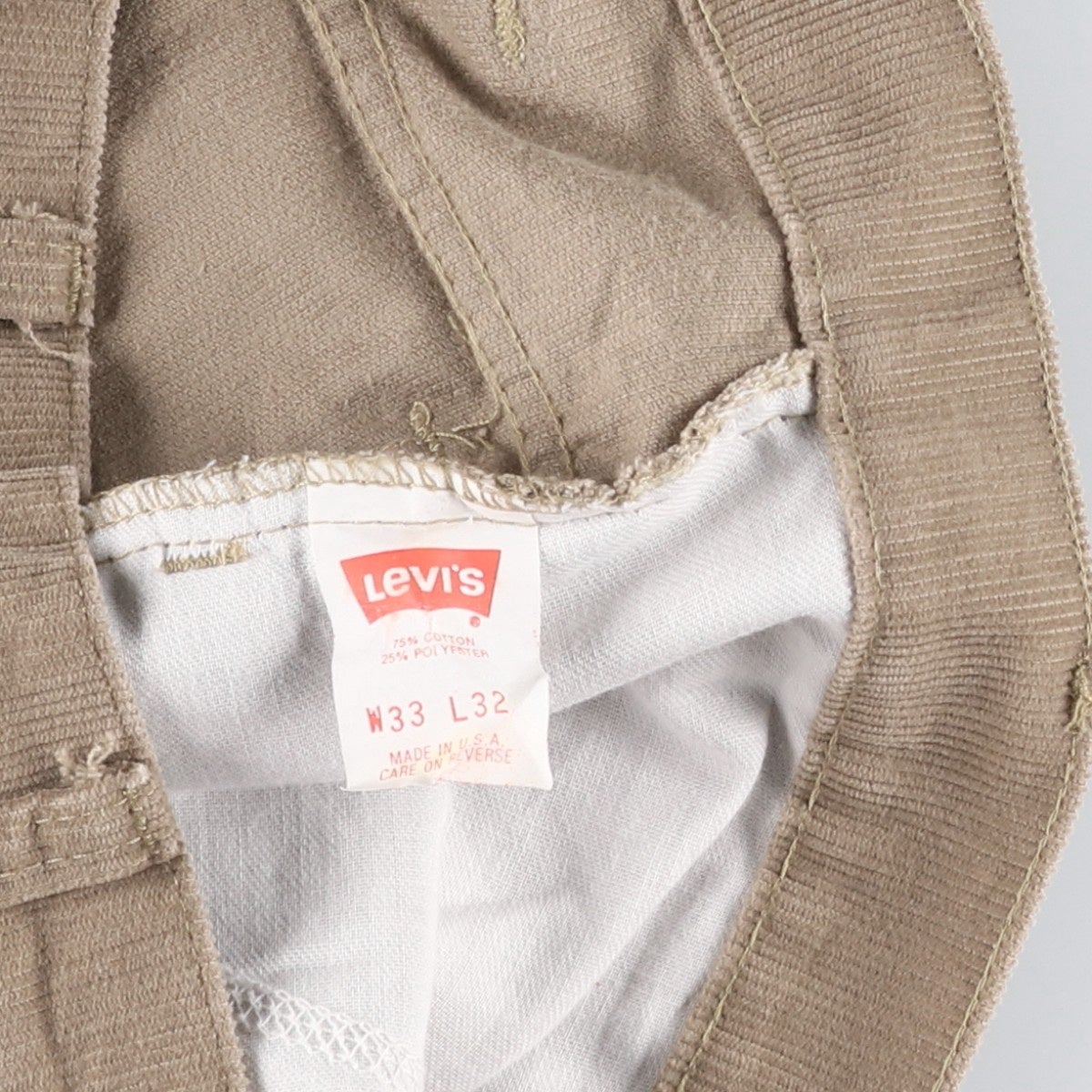 古着 90年代 リーバイス Levis 519-1523 コーデュロイパンツ USA製