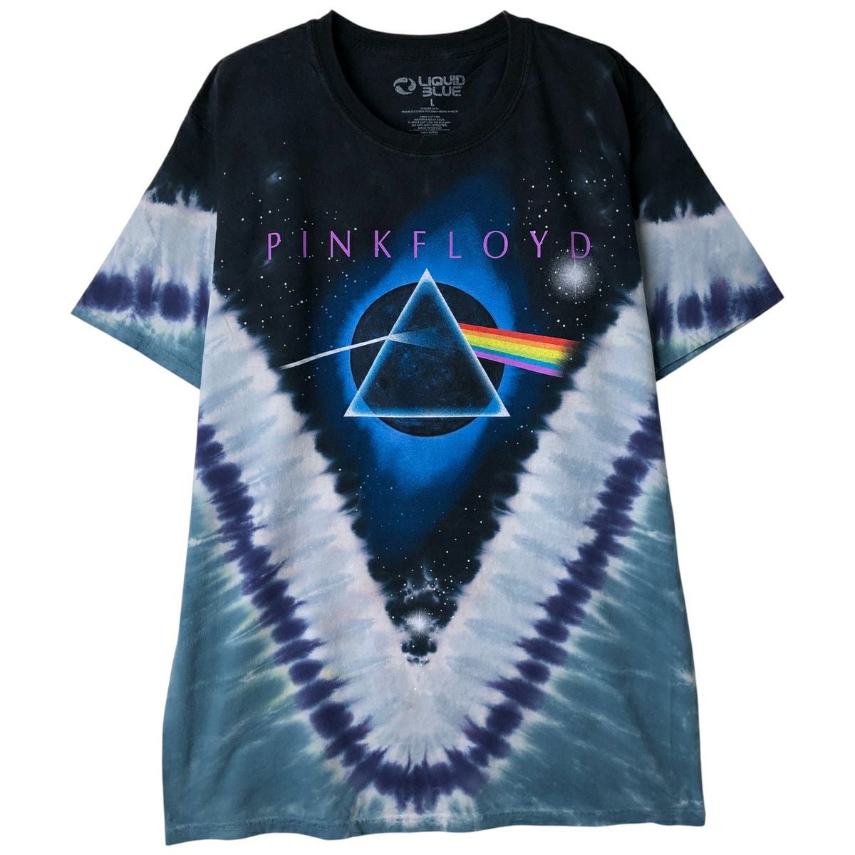 古着 LIQID BLUE PINK FLOYD ピンクフロイド タイダイ柄 バンドTシャツ