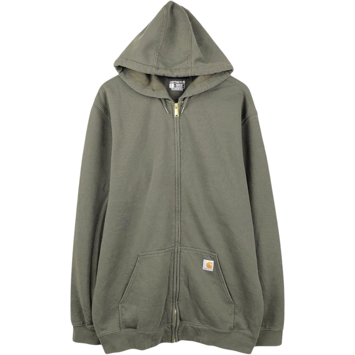 古着 カーハート Carhartt スウェットフルジップパーカー メンズS相当