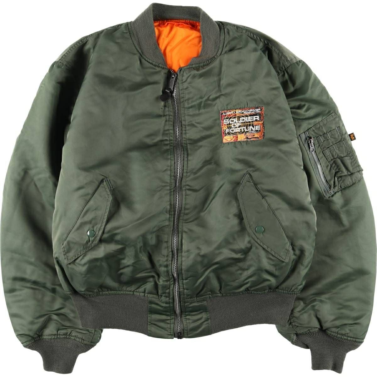 古着 90年代 民間品 アルファ ALPHA MA-1タイプ 中綿入り ミリタリー