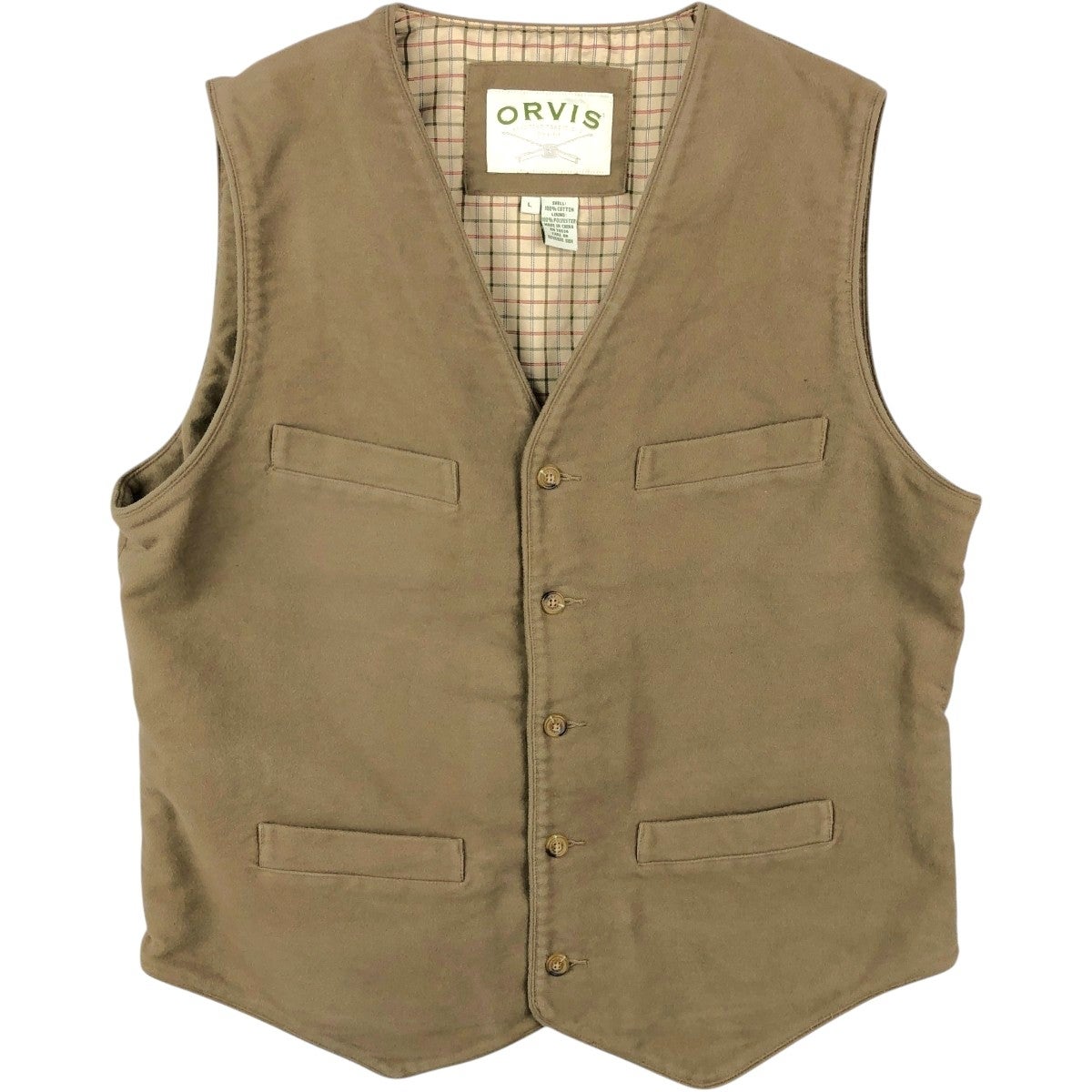 古着 80年代 オービス ORVIS フィッシングベスト メンズL相当