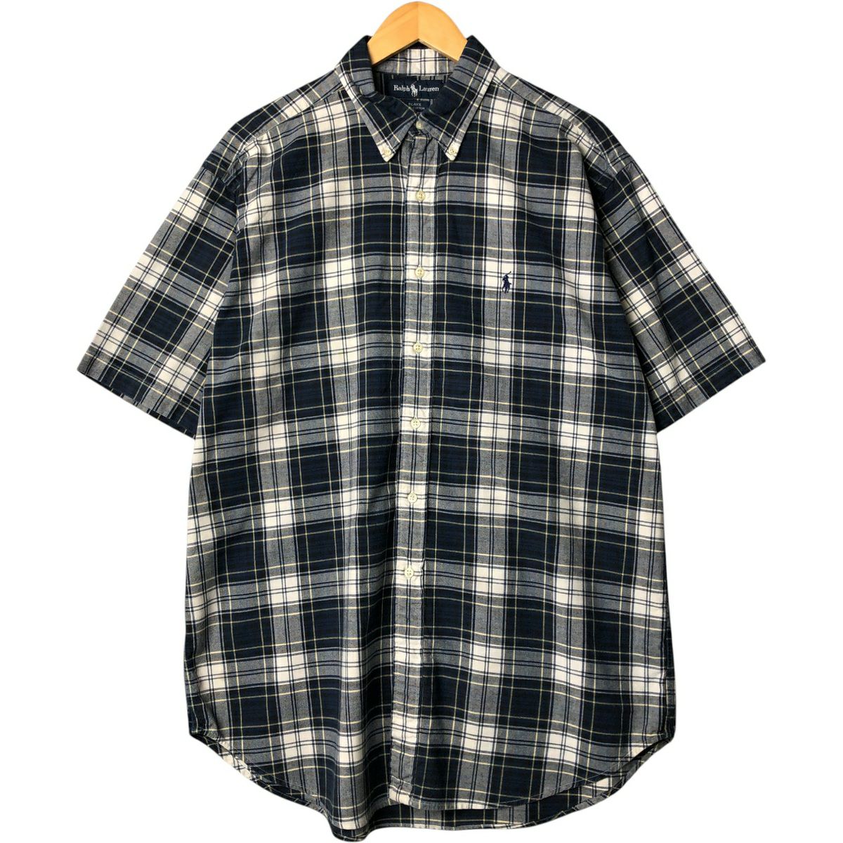 古着 ラルフローレン Ralph Lauren BLAKE 半袖 ボタンダウン チェック