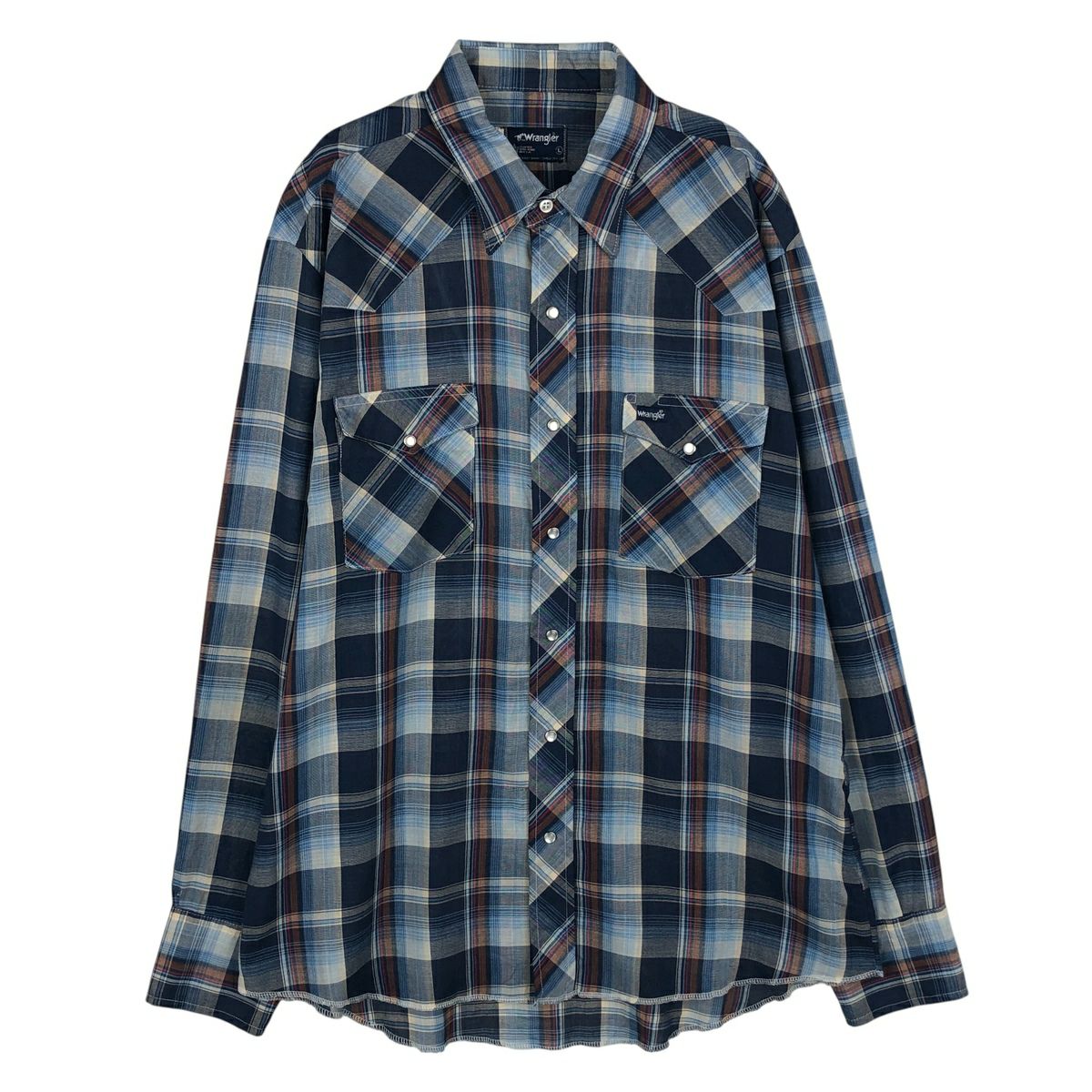 古着 ラングラー Wrangler 総柄 ネイティブ柄 フリースプルオーバー