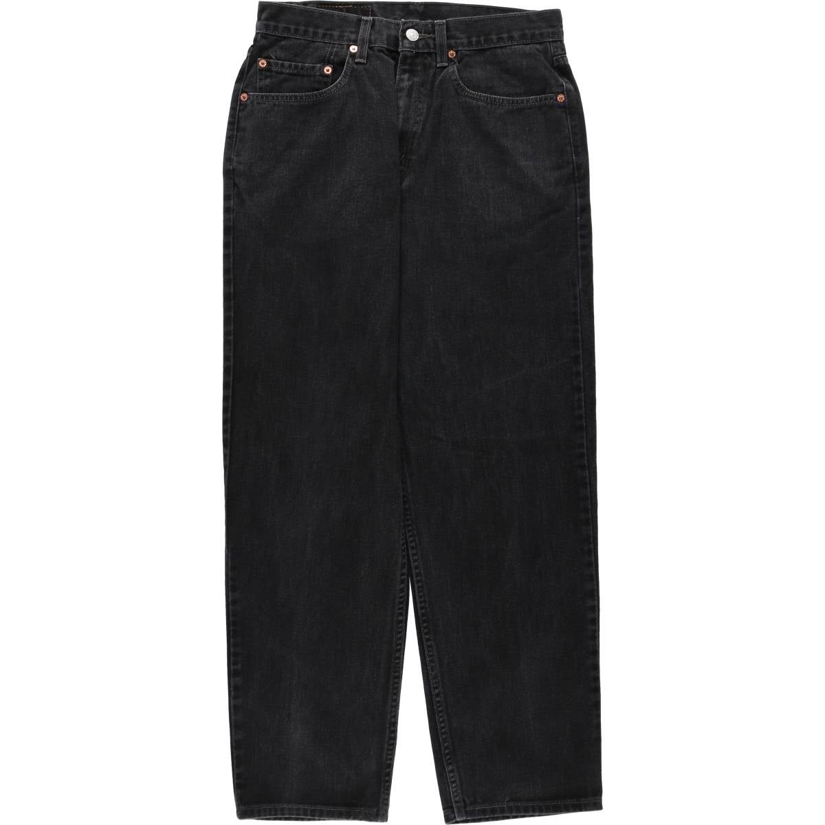 古着 00年代 リーバイス Levis 550 RELAXED FIT ブラックデニム