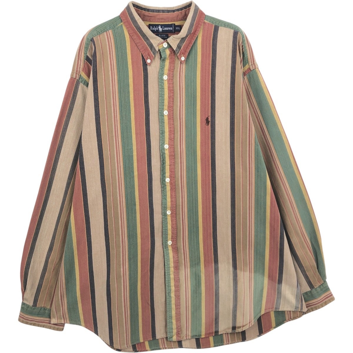 古着 ラルフローレン Ralph Lauren POLO COUNTRY ポロカントリー チェック柄 バッファローチェック 長袖 ライトネルチェックシャツ メンズXXL相当 レギュラーカラー/eaa647218 古着 ラルフローレン Ralph Lauren POLO COUNTRY ポロカントリー