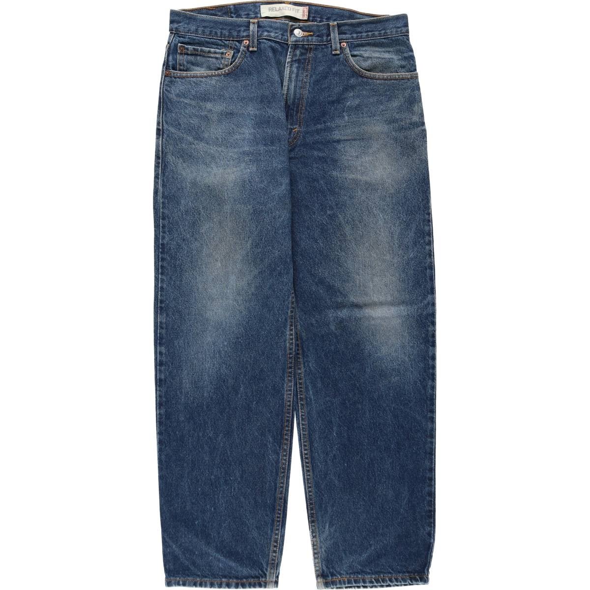古着 00年代 リーバイス Levis 550 RELAXED FIT ブラックデニム