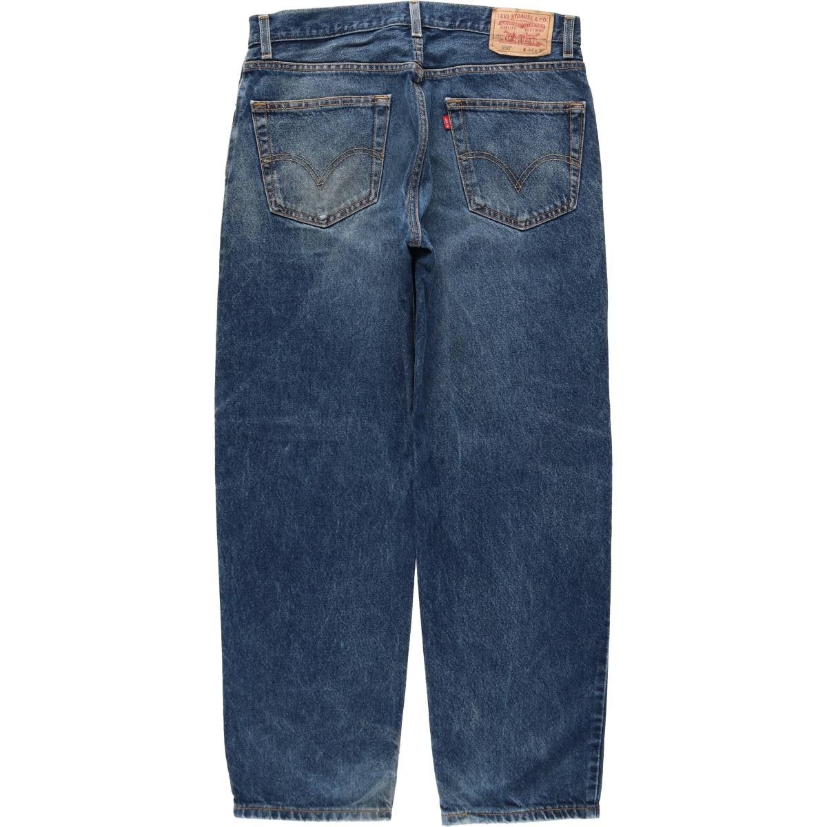 古着 00年代 リーバイス Levis 550 RELAXED FIT テーパードデニム